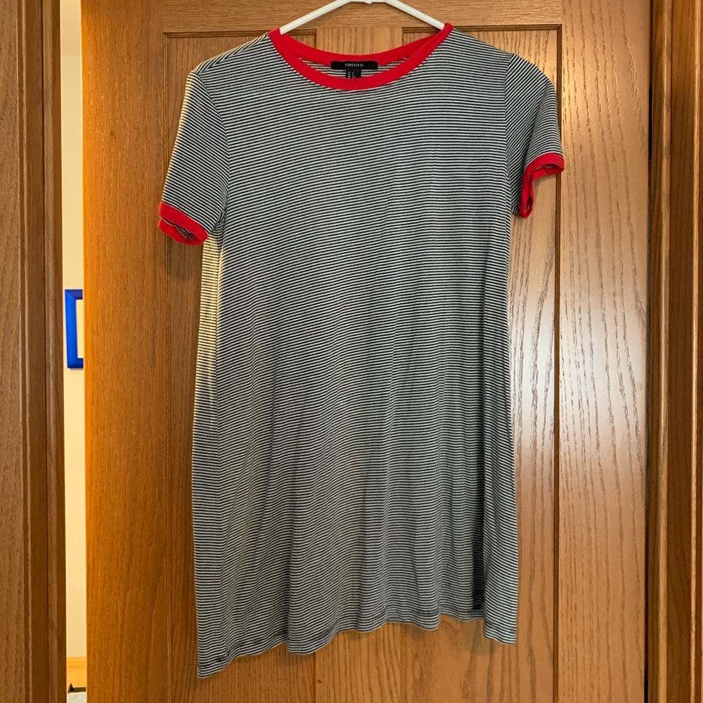 Striped t-shirt dress